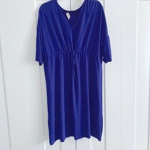 🔥last call! LIKE NEW oversize dress in rich blue color, size Universal